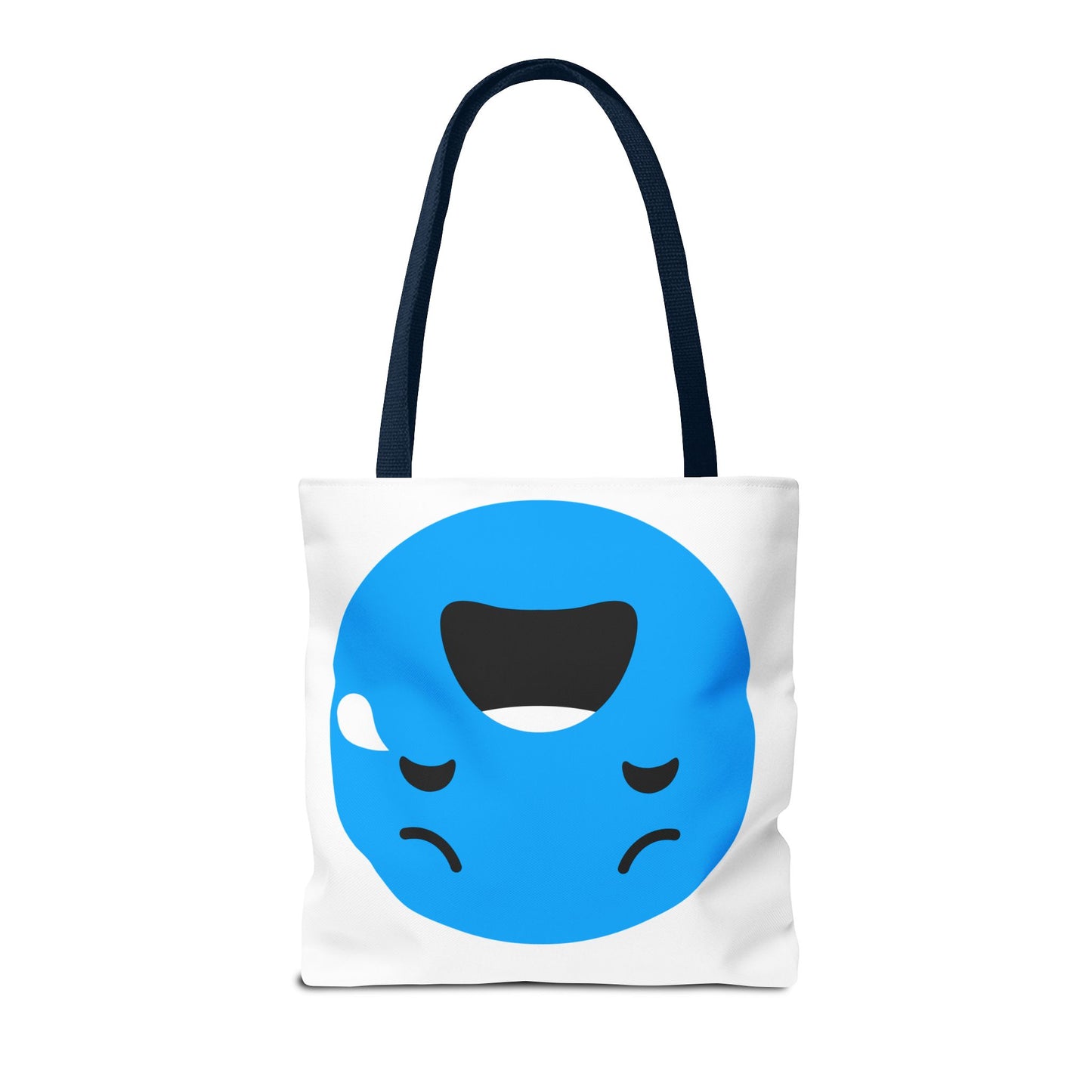 Emotional Expression Tote Bag - Cute Sad Face Design