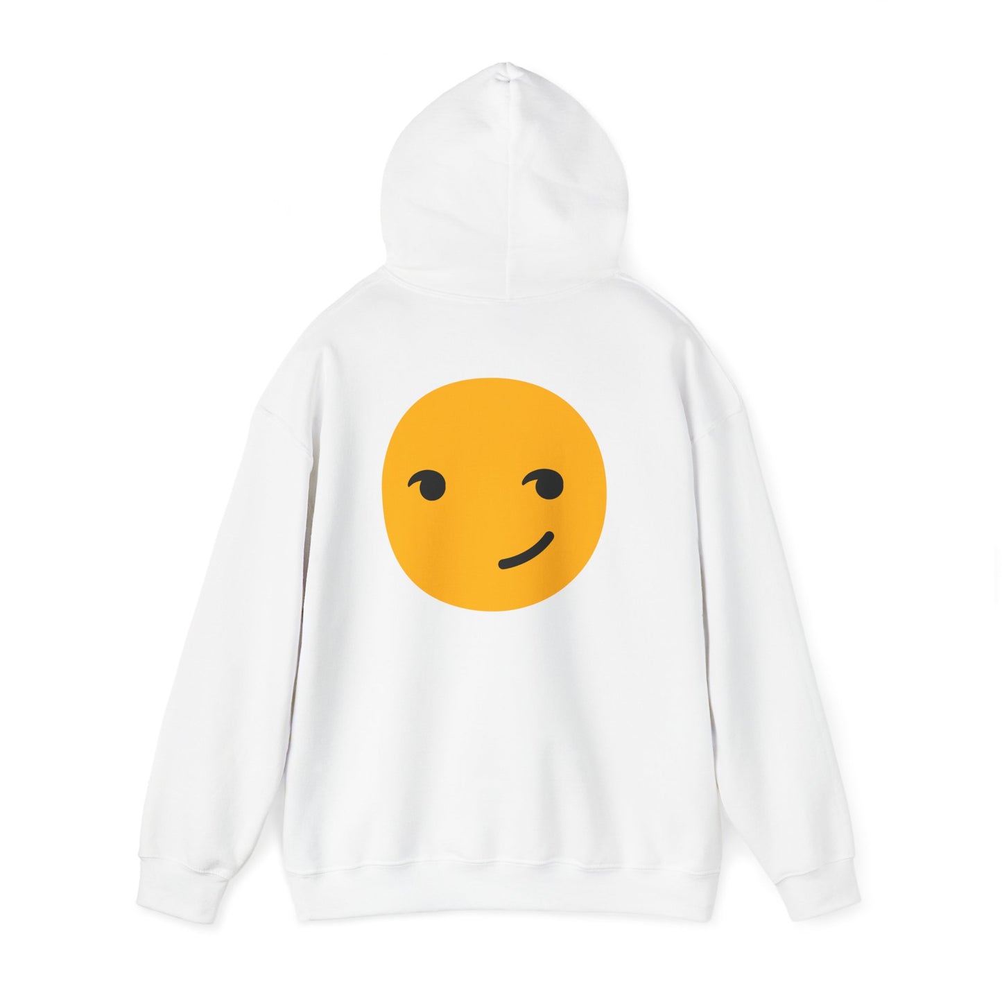 Smiley Face Unisex Heavy Blend Hooded Sweatshirt – Cozy & Playful Comfort for All Occasions