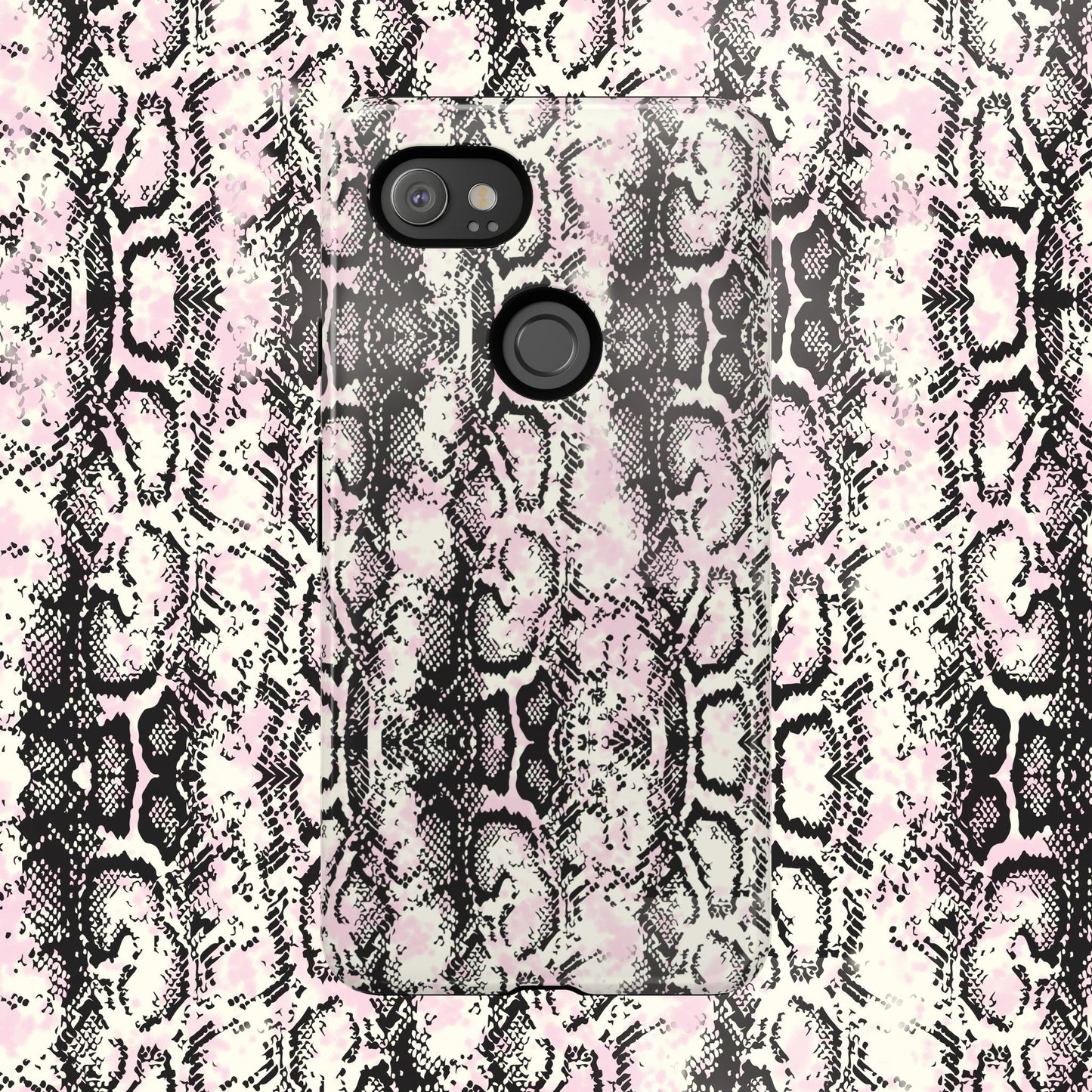 Stylish Snake Print Phone Case - Tough Protection for Trendsetters
