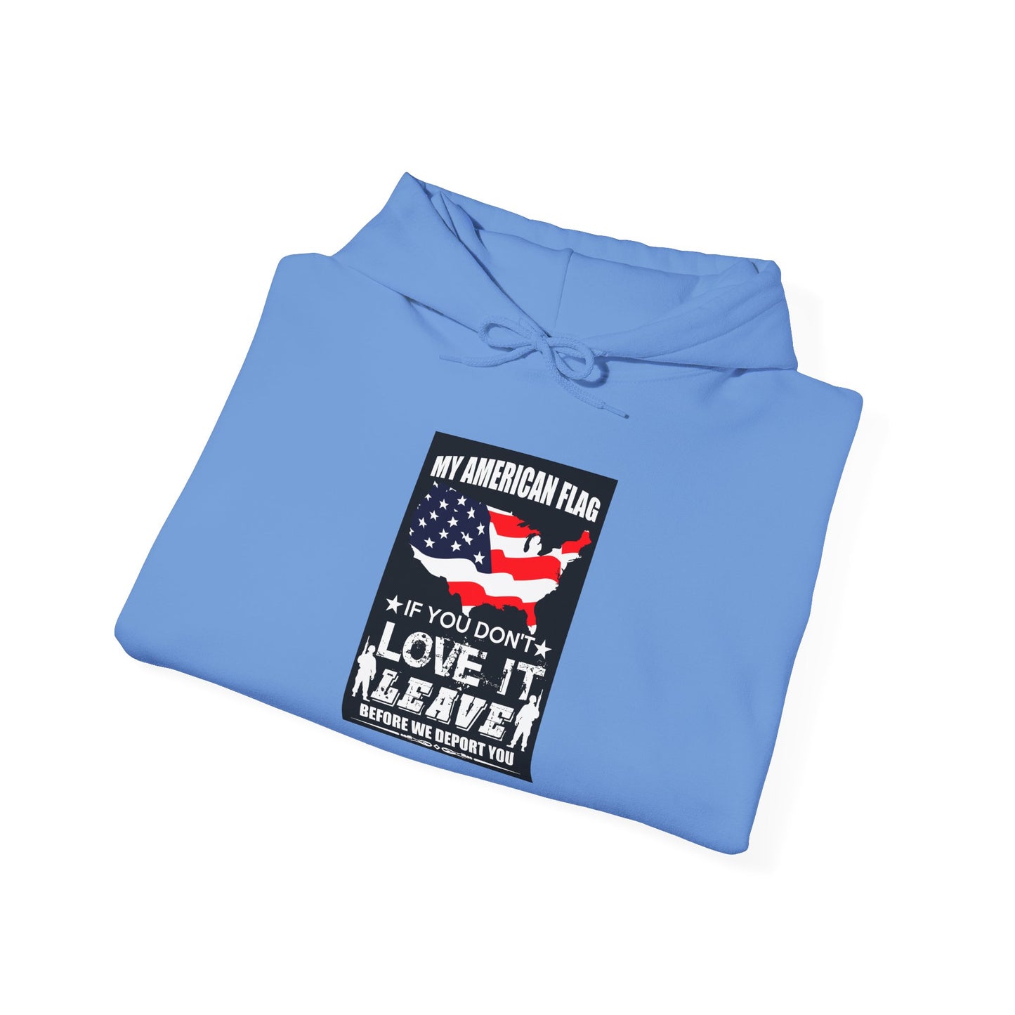 American Flag Hoodie, Patriotic Sweatshirt, Veterans Gift, July 4th Apparel, Unisex Clothing