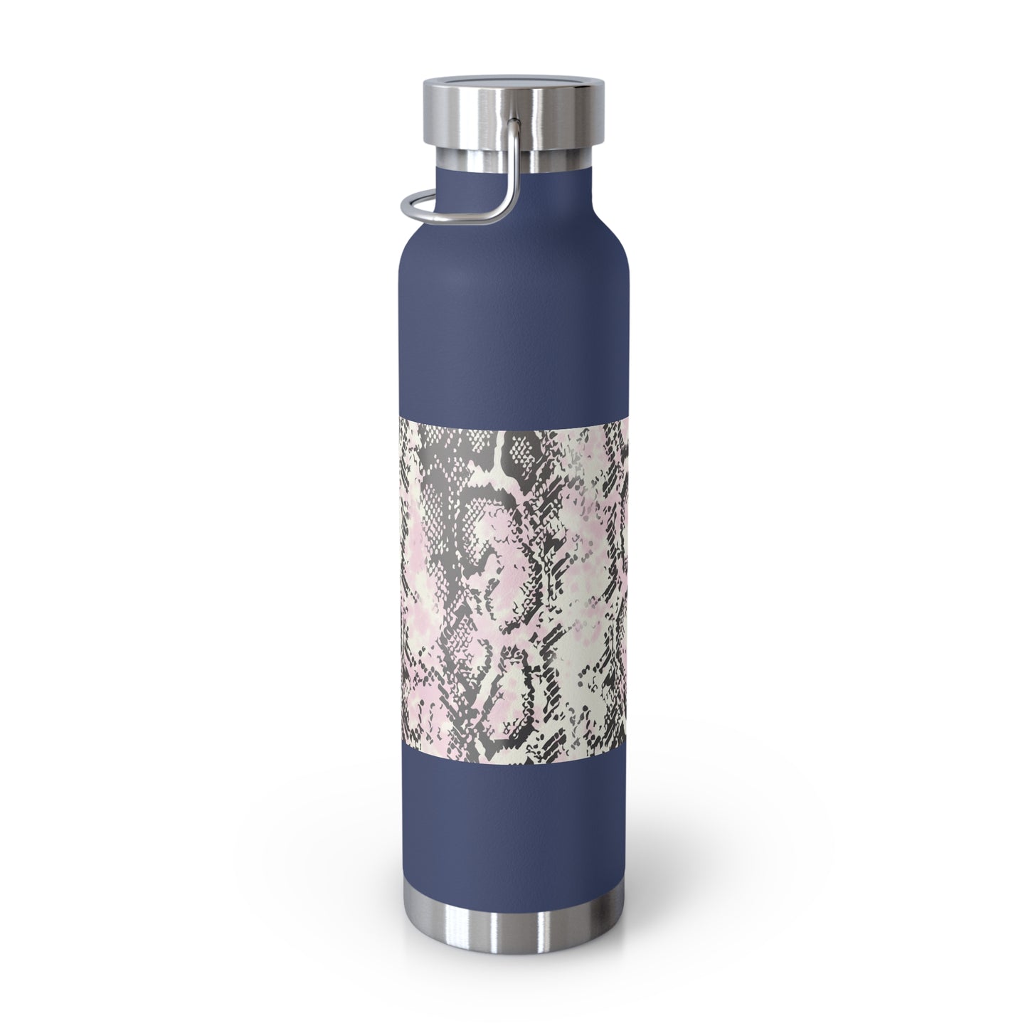 Trendy Snakeskin Insulated Water Bottle - 22oz - Perfect for Travel & Outdoor Adventures