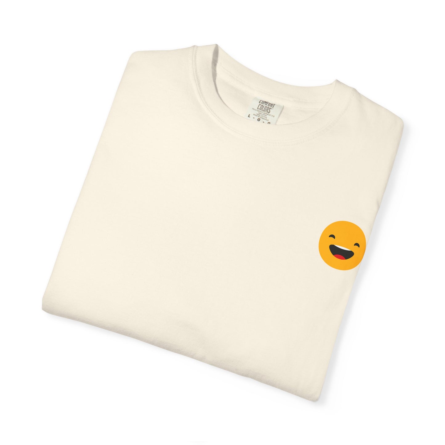 Smiley Face Unisex Garment-Dyed T-Shirt - Fun and Comfortable Casual Wear