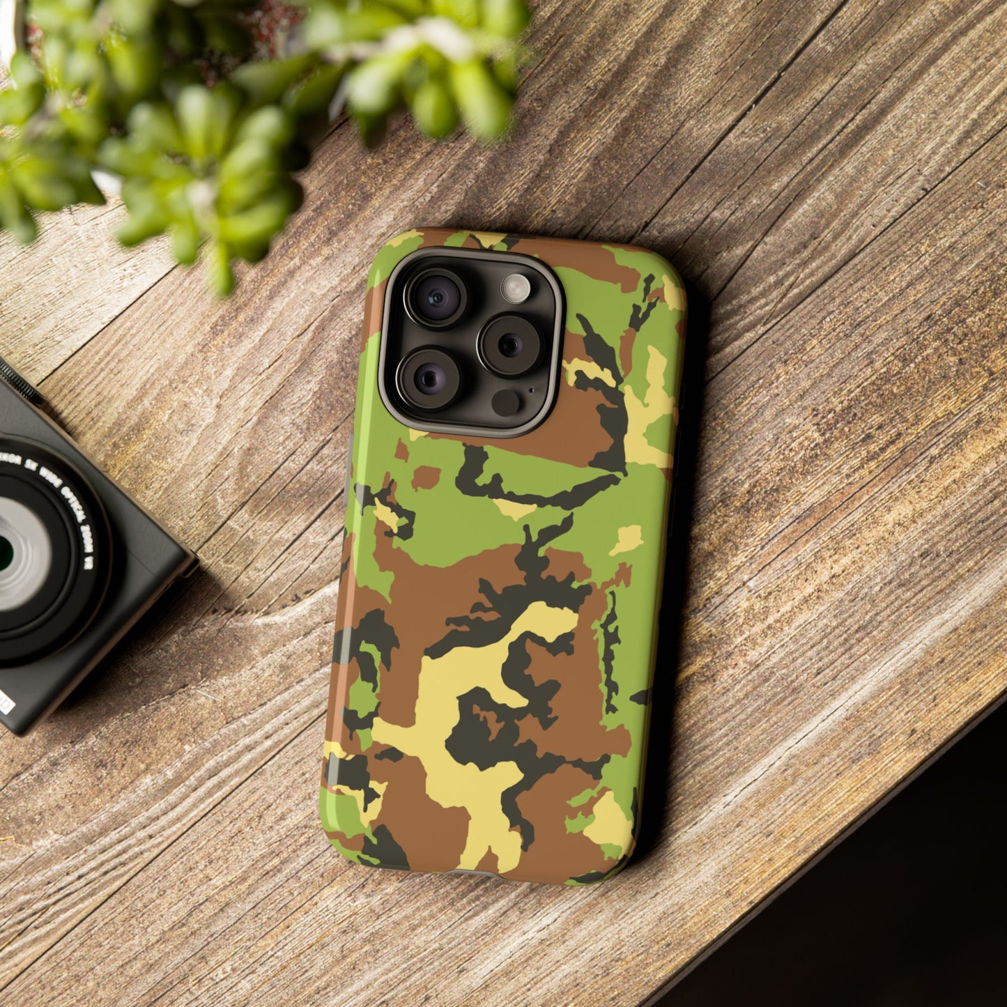 Camo Tough Phone Case - Durable Military Style Cover for Adventure Lovers