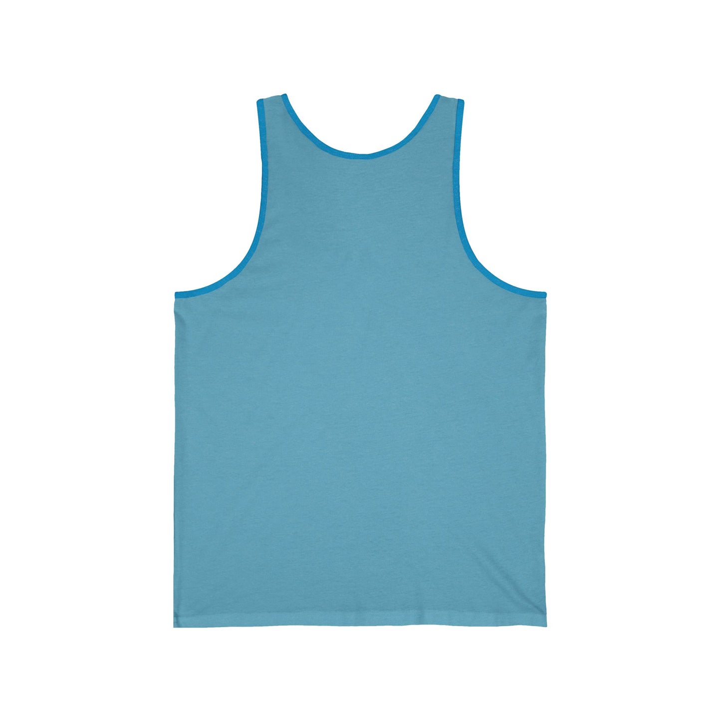Unisex Jersey Tank - Howling Dog & Birds Design