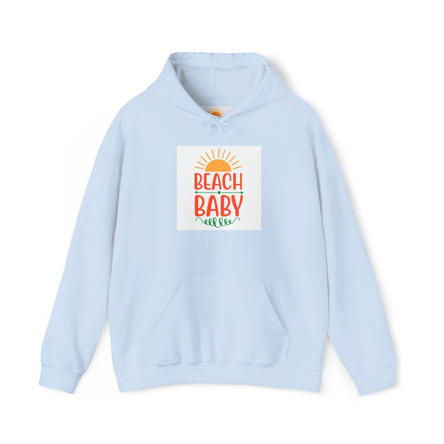 Beach Baby Hooded Sweatshirt | Summer Vibes, Beach Lover Gift, Unisex Casual Wear, Cozy Hoodie, Fun Beachwear
