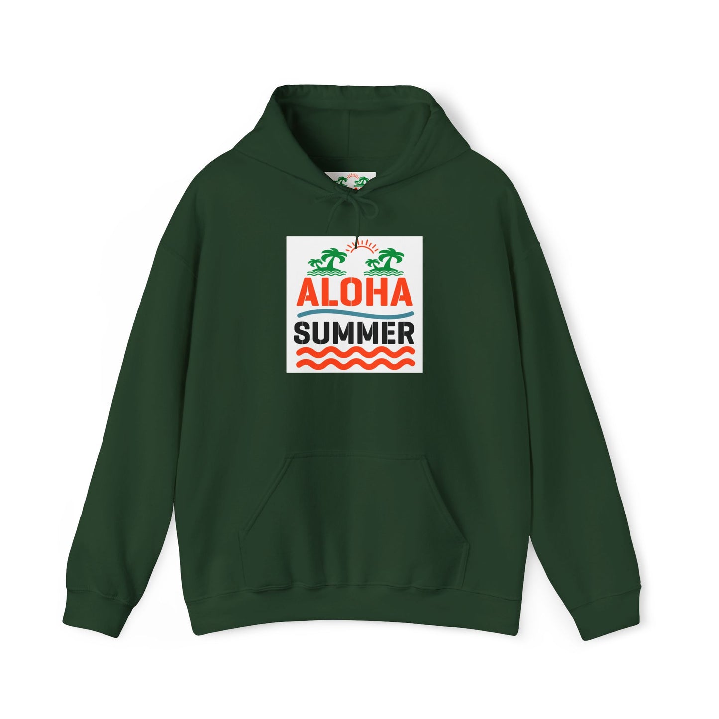 Aloha Summer Hoodie,Tropical Beach Wear,Unisex Sweatshirt,Vacation Outfit, Summer iconic Waikiki Beach Oahu combines urban