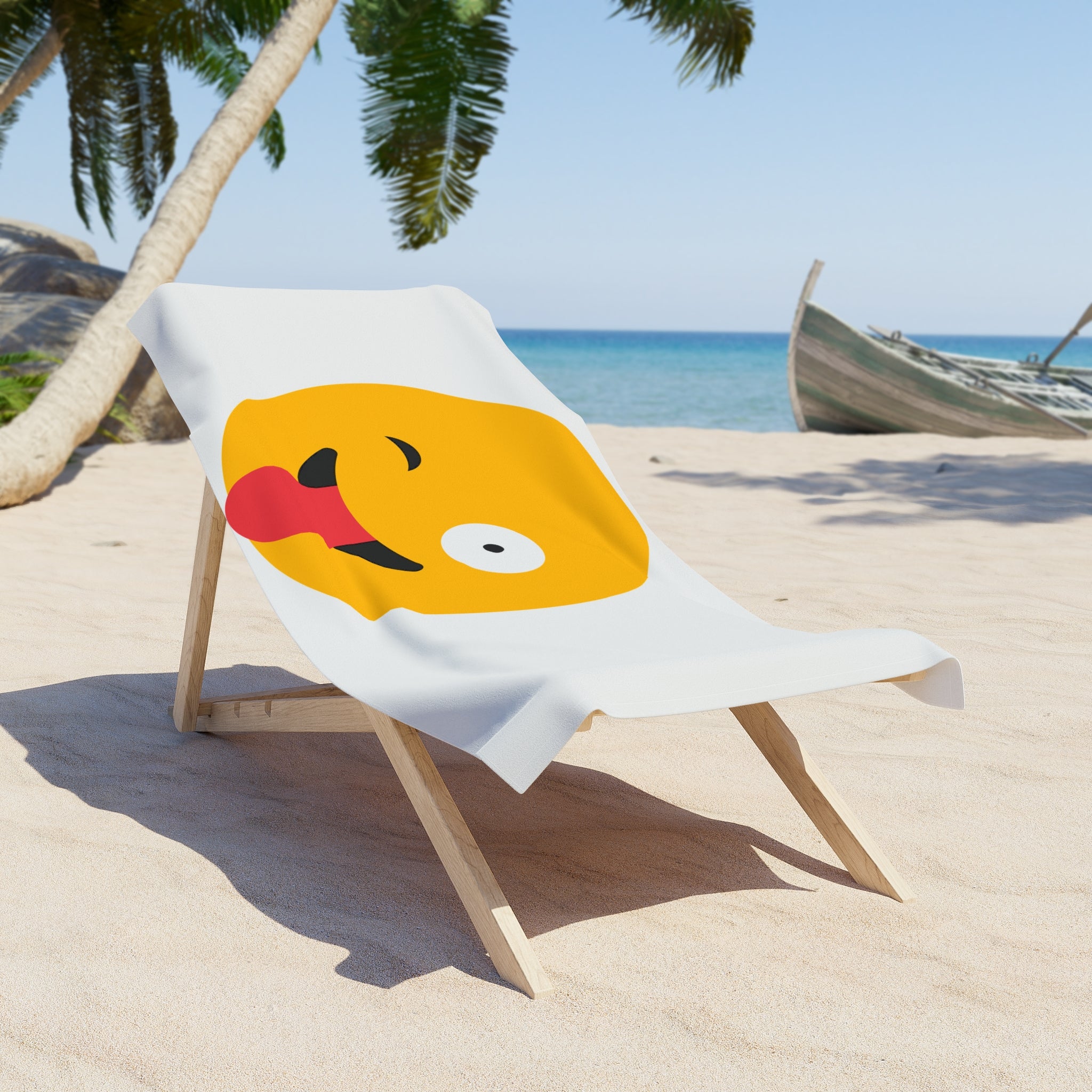 Playful Emoji Beach Towel - Fun Summer Accessory for Beach Lovers