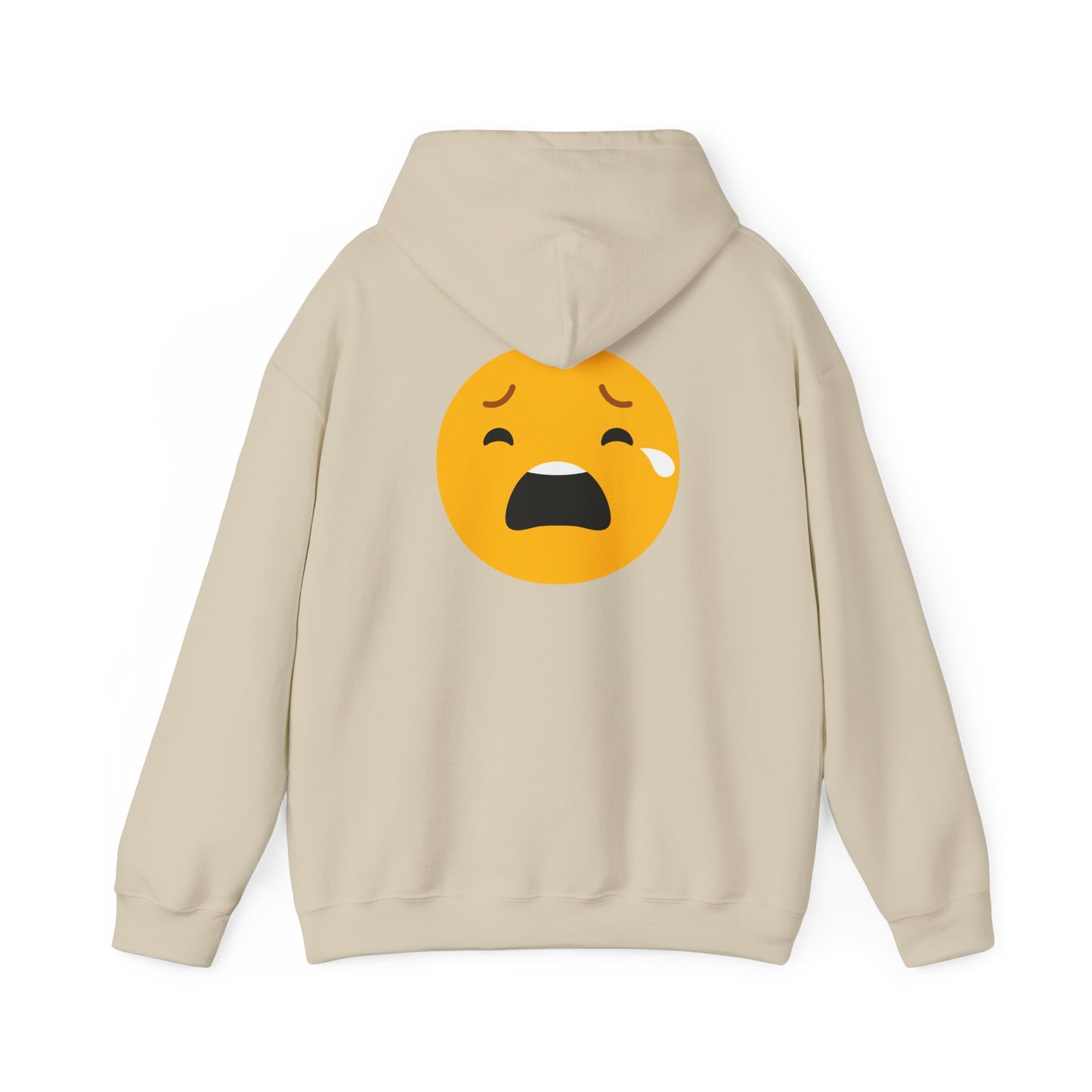 Unisex Heavy Blend™ Sad Emoji Hoodie - Cozy & Expressive Sweatshirt