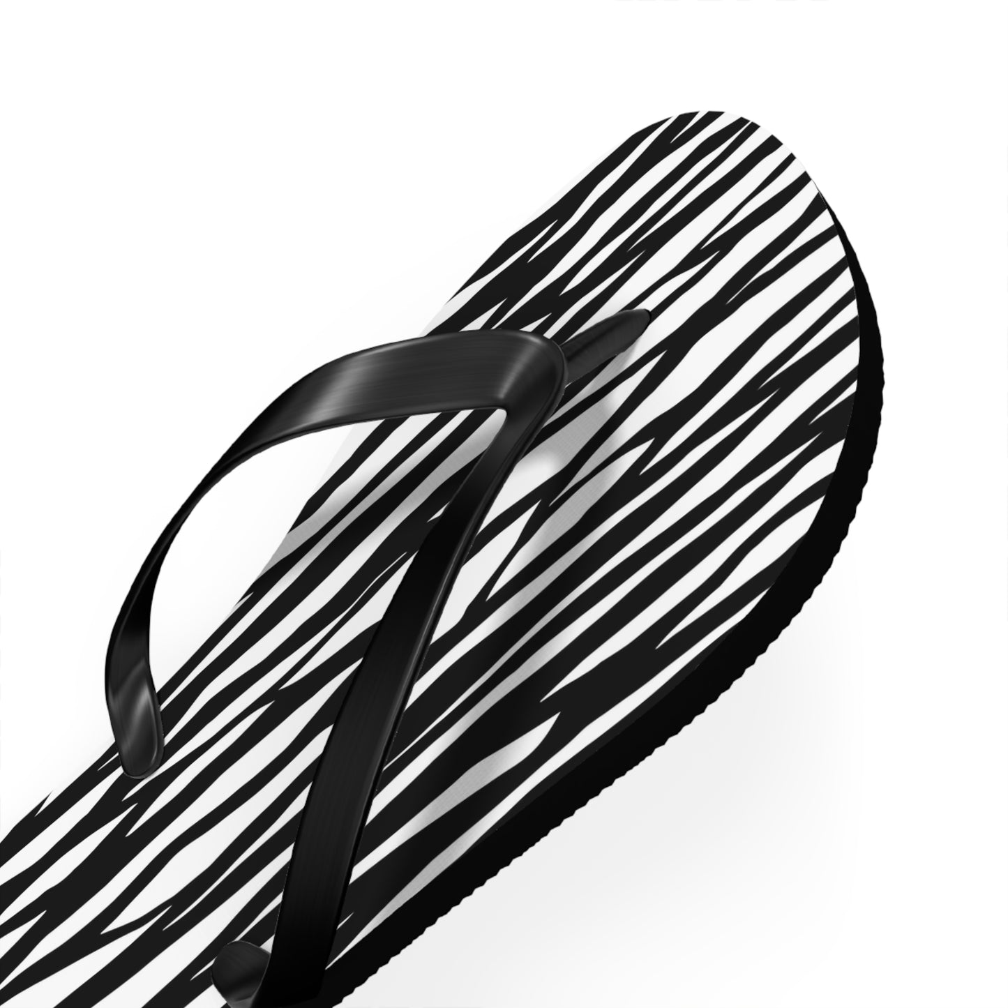 Zebra Print Flip Flops - Stylish Summer Footwear
