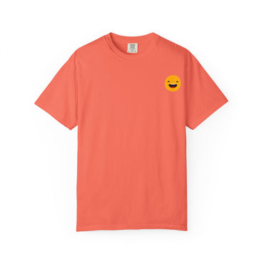 Smiley Face Unisex Garment-Dyed T-Shirt - Fun and Comfortable Casual Wear