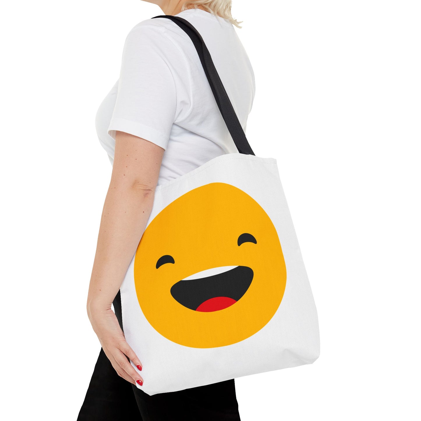 Smiley Face Tote Bag - Fun and Cheerful Reusable Shopping Bag