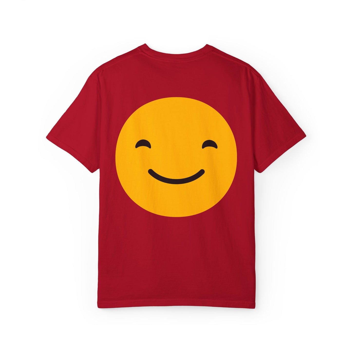 Happy Face Garment-Dyed T-shirt for Positive Vibes