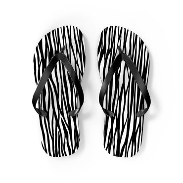 Zebra Print Flip Flops - Stylish Summer Footwear