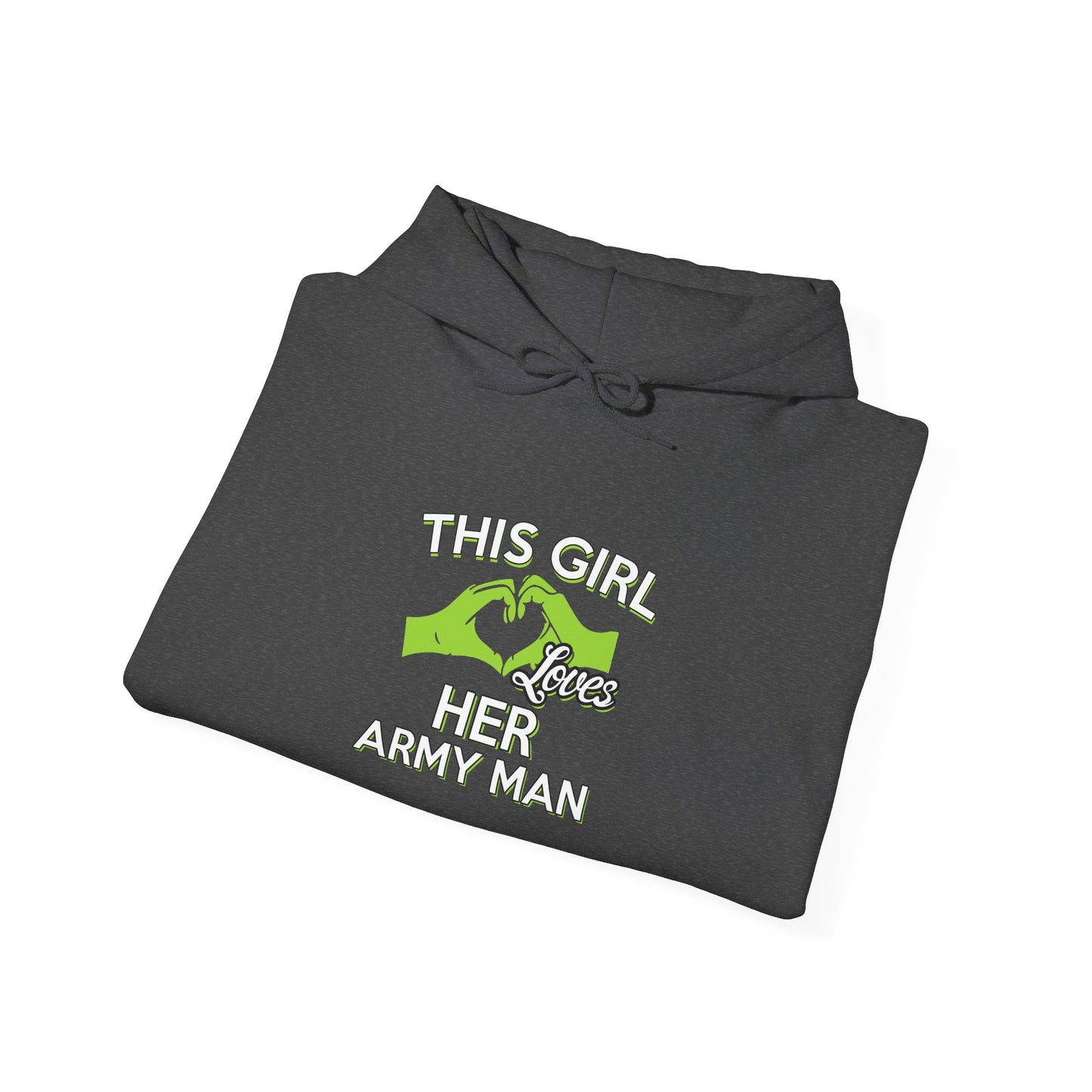 This Girl Loves Her Army Man Hoodie, Military Sweatshirt, Unisex Army Merchandise, Gifts for Military Spouses, Patriotic