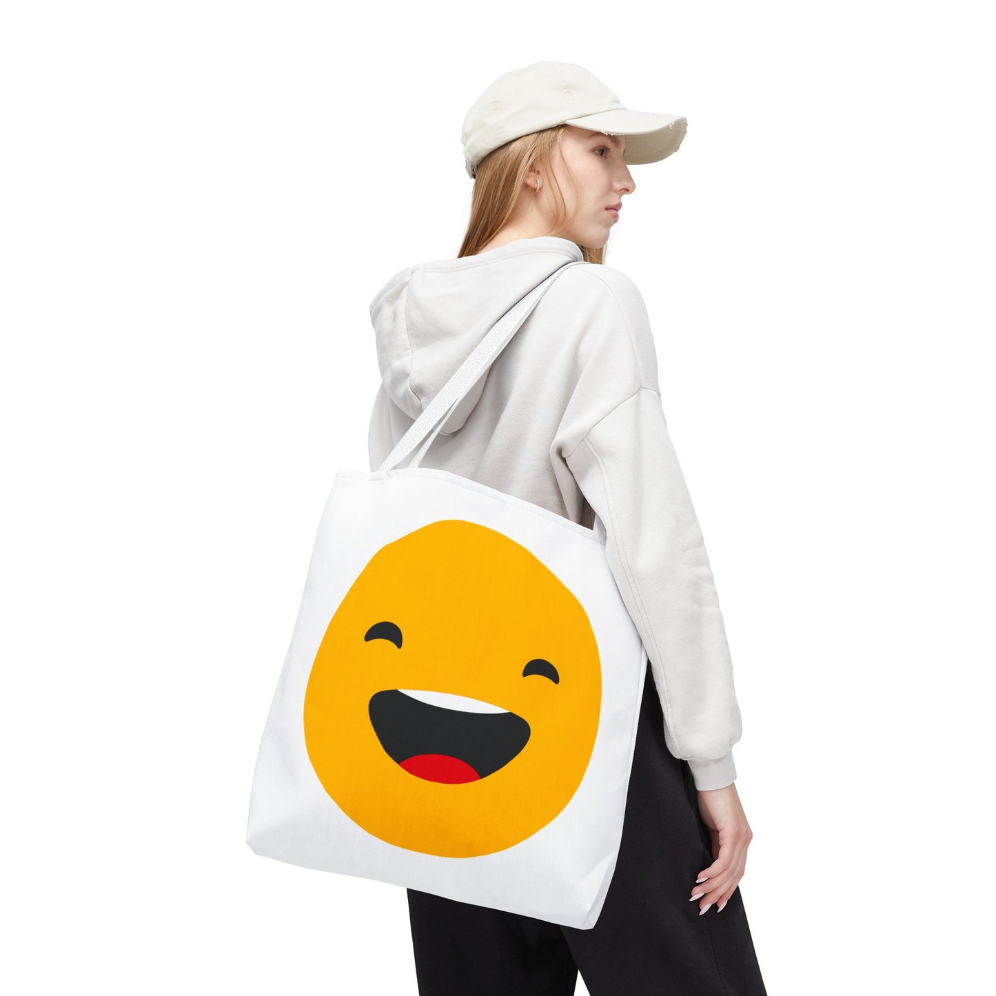 Smiley Face Tote Bag - Fun and Cheerful Reusable Shopping Bag