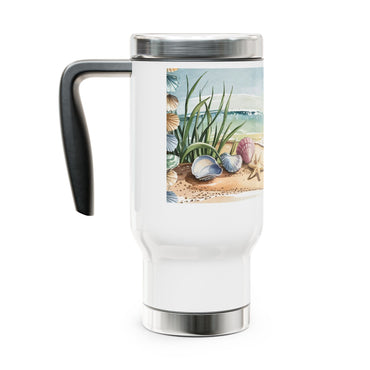 Stainless Steel Travel Mug with Handle, 14oz
