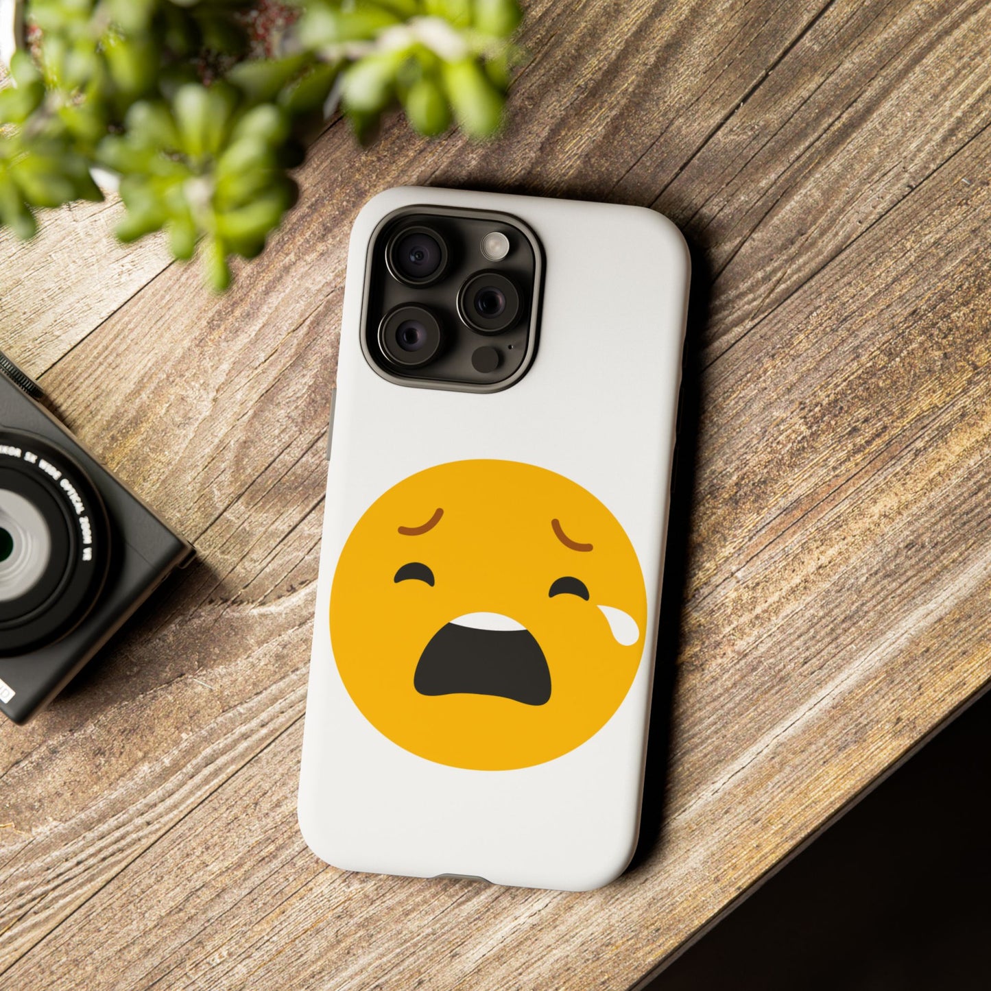 Emotional Tough Case – Sad Emoji Phone Case for Supportive Gifts