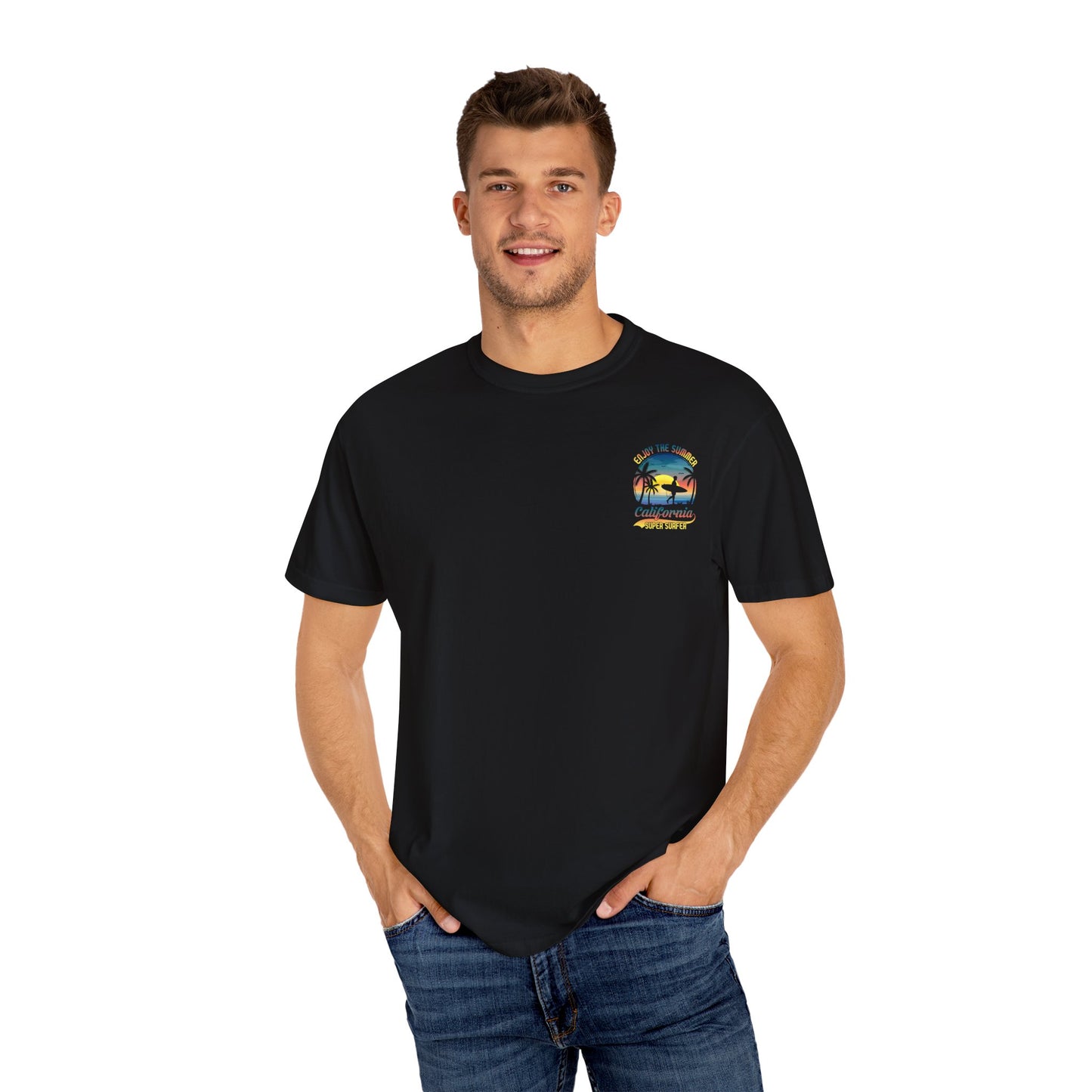 California Summer Vibes T-Shirt, Unisex Beach Tee, Surfing Apparel, Gift for Surfers, Summer Wardrobe Essential