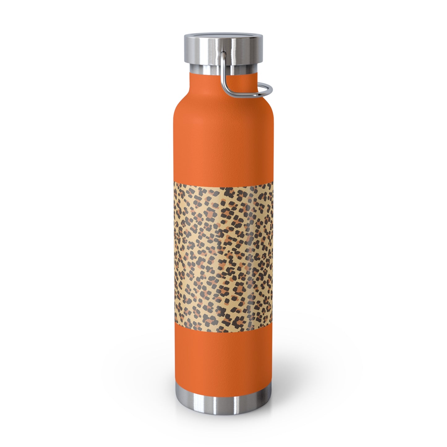 Leopard Print Insulated Water Bottle - 22oz Reusable Copper Thermos