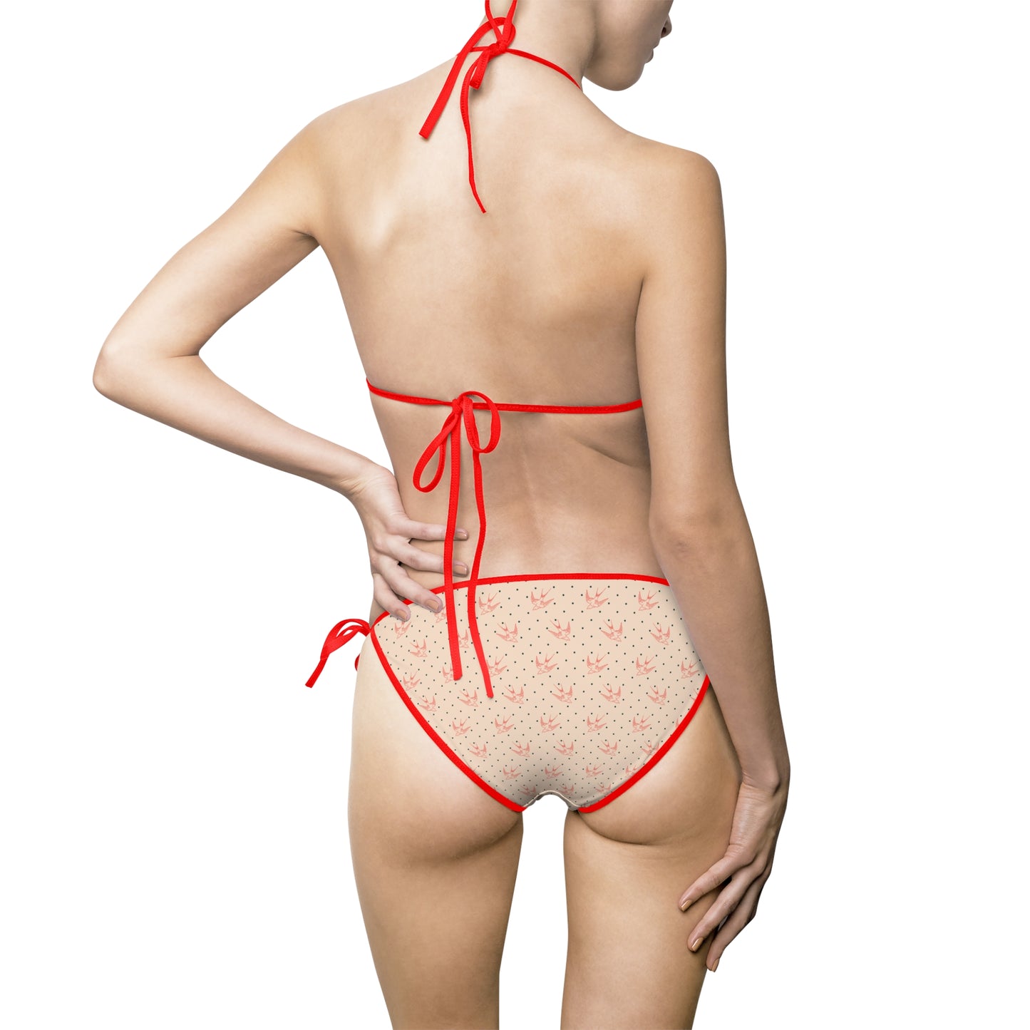 Floral Women's Bikini Swimsuit - Cute Summer Swimwear for Beach & Pool