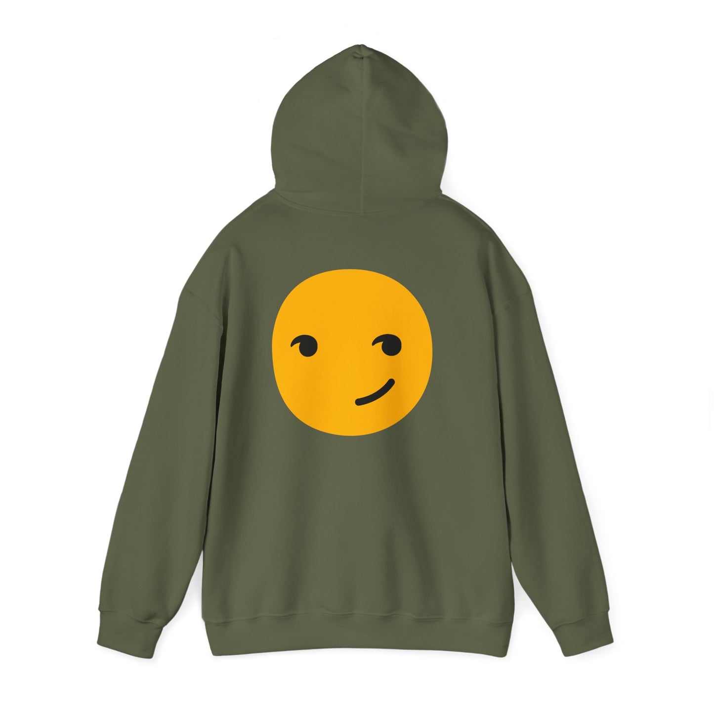 Smiley Face Unisex Heavy Blend Hooded Sweatshirt – Cozy & Playful Comfort for All Occasions