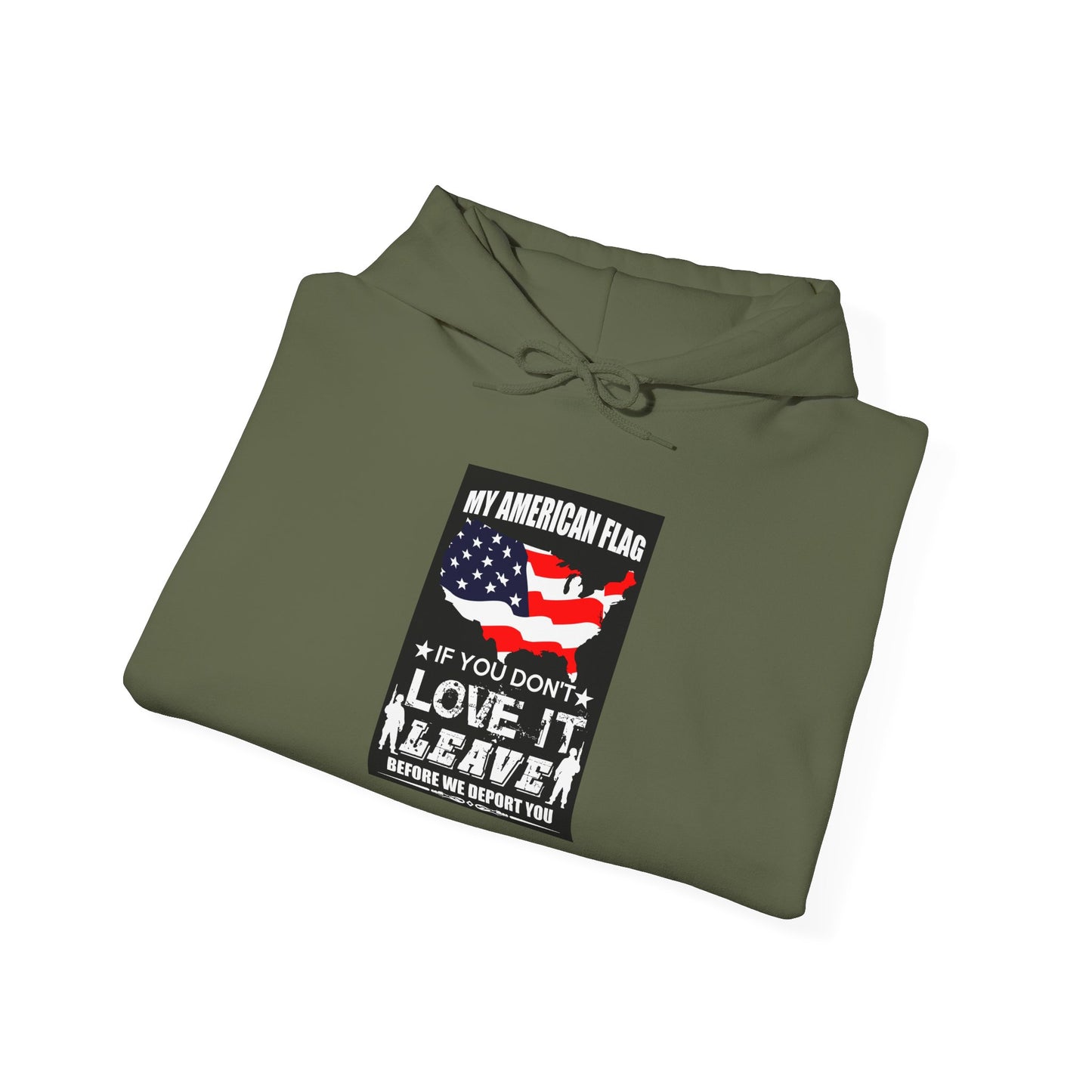 American Flag Hoodie, Patriotic Sweatshirt, Veterans Gift, July 4th Apparel, Unisex Clothing