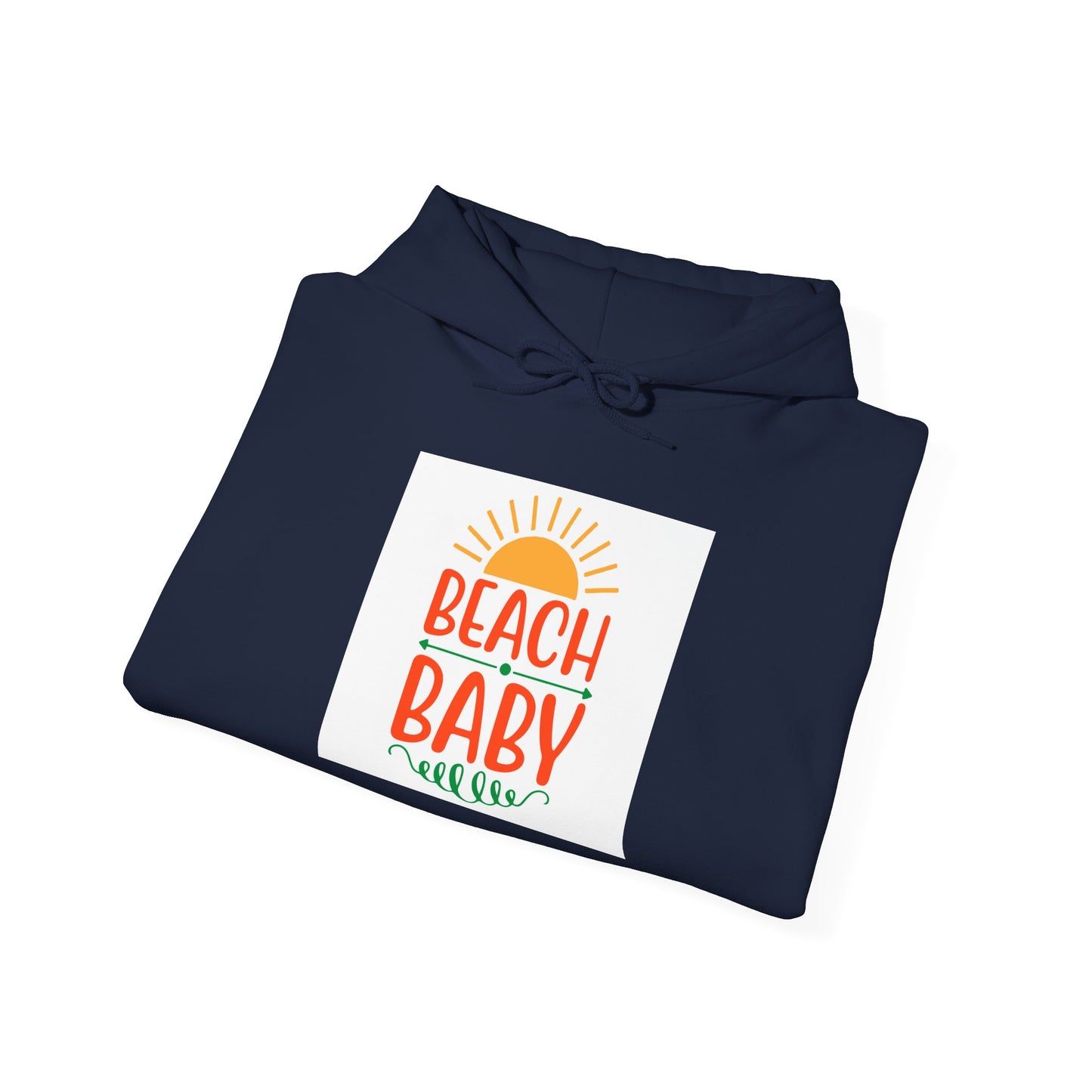 Beach Baby Hooded Sweatshirt | Summer Vibes, Beach Lover Gift, Unisex Casual Wear, Cozy Hoodie, Fun Beachwear