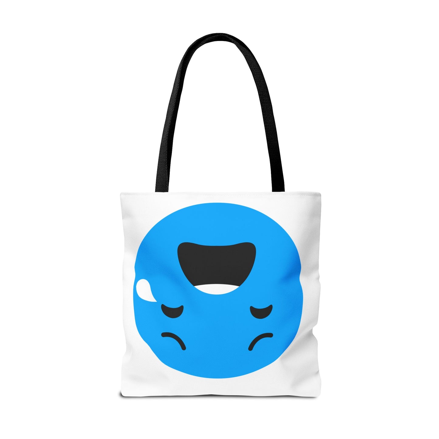 Emotional Expression Tote Bag - Cute Sad Face Design