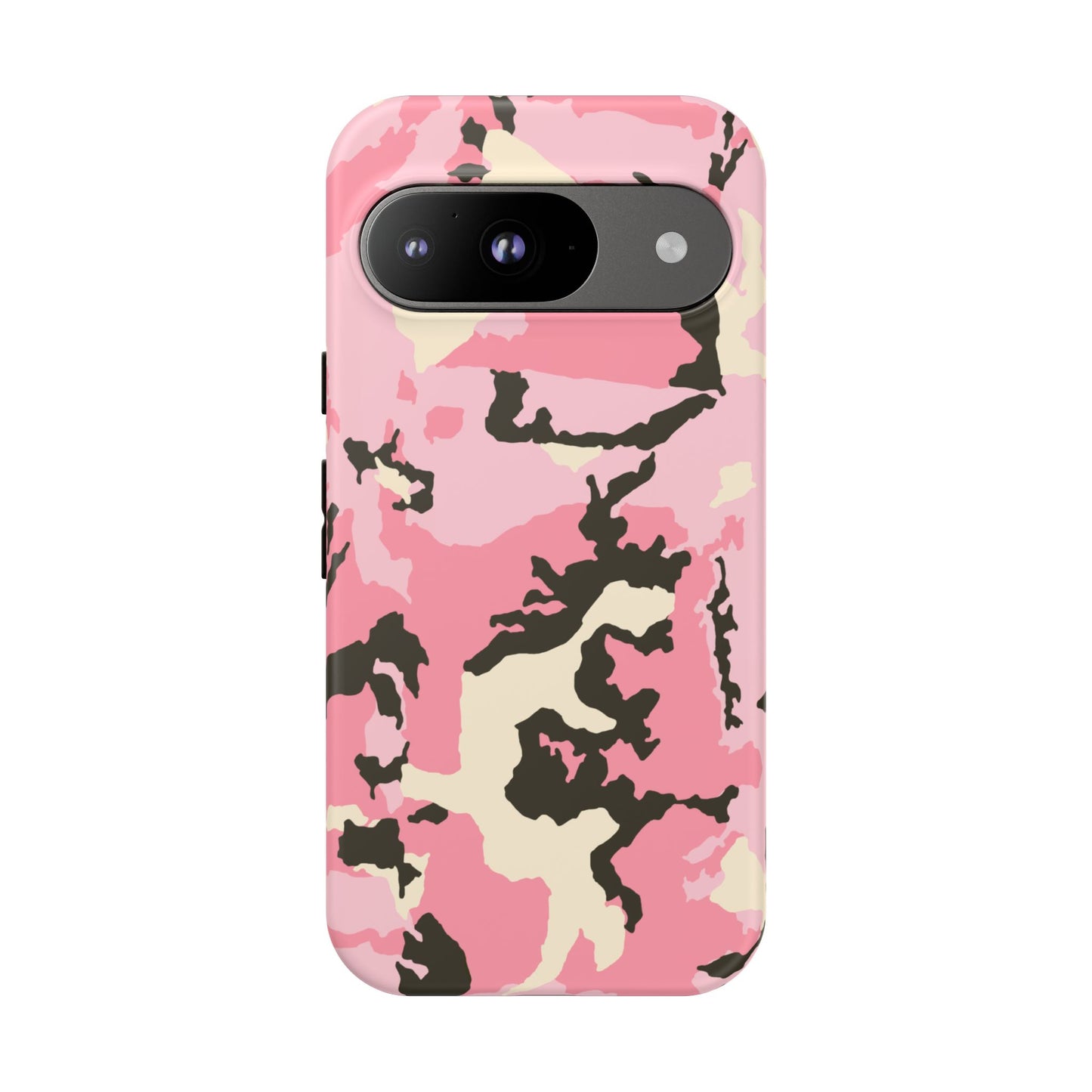 Stylish Tough Phone Case – Pink Camo Design for Bold Protection Make a statement while keeping your phone safe with this eye-catching pink camouflage case that blends fashion with durability.