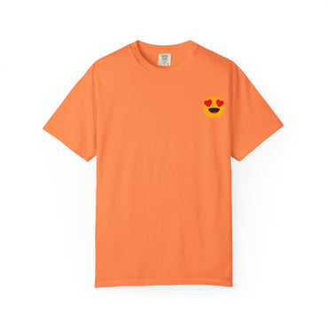 Love Emoji Garment-Dyed Unisex T-Shirt | Perfect for Valentine's Day & Casual Wear