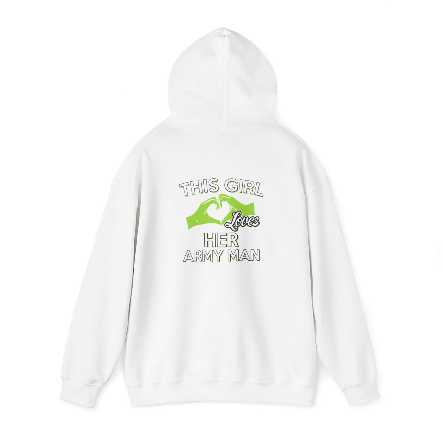 This Girl Loves Her Army Man Hoodie, Military Sweatshirt, Unisex Army Merchandise, Gifts for Military Spouses, Patriotic