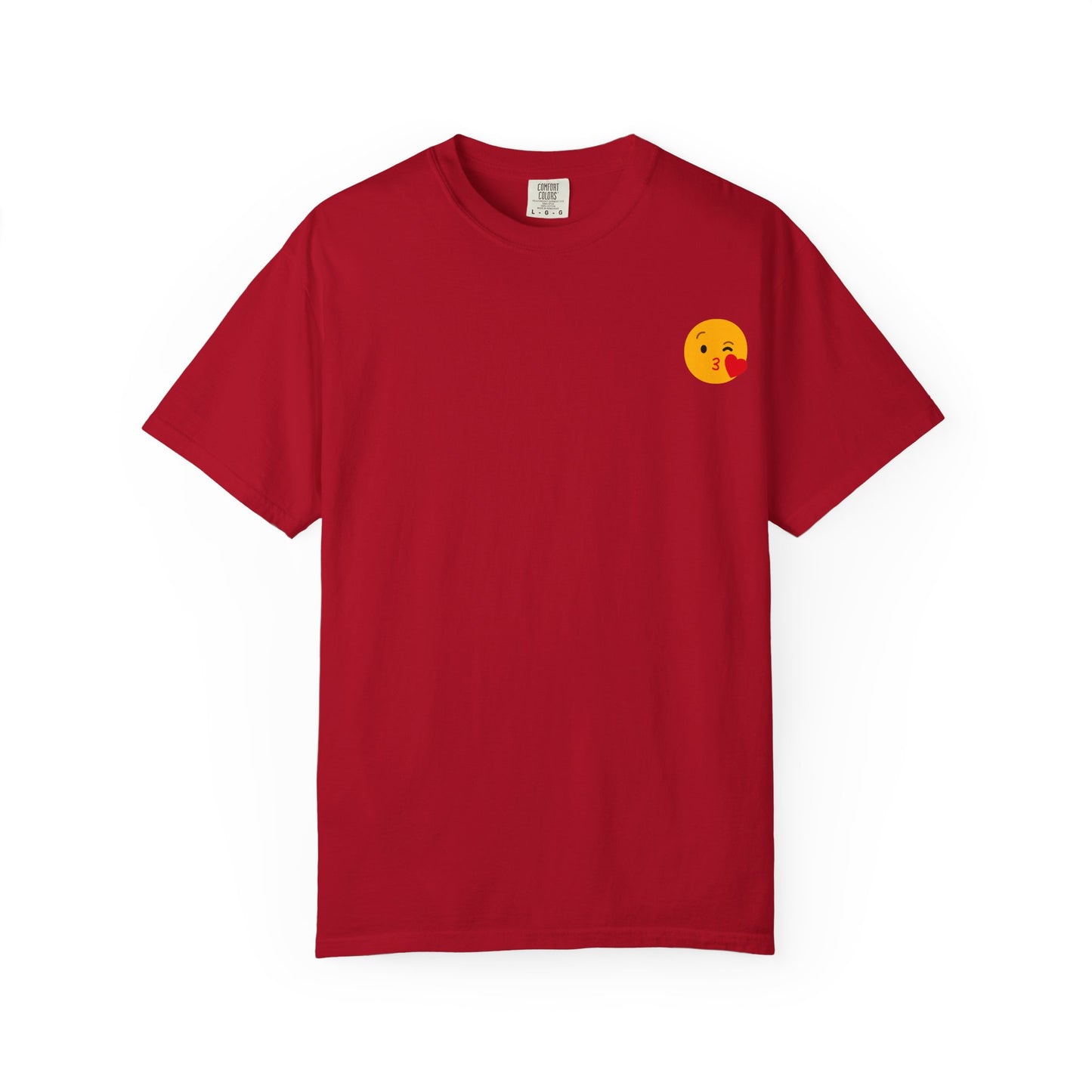 Unisex Emoji Love T-shirt - Playful Kiss & Wink Design