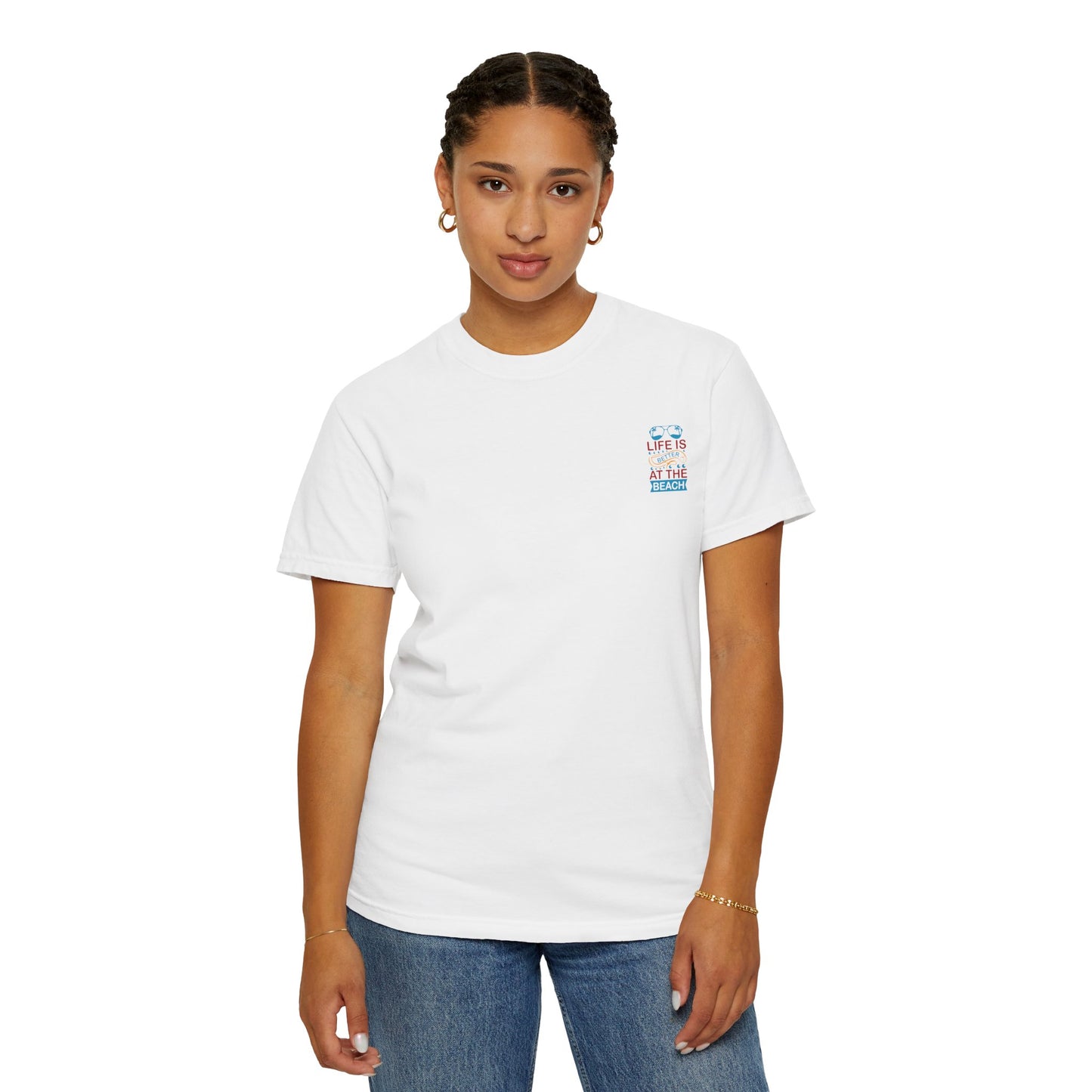 Beach Vibes Unisex Garment-Dyed T-Shirt - "Life is Better at the Beach"