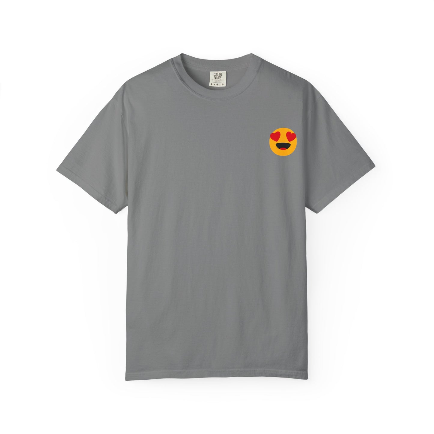 Love Emoji Garment-Dyed Unisex T-Shirt | Perfect for Valentine's Day & Casual Wear