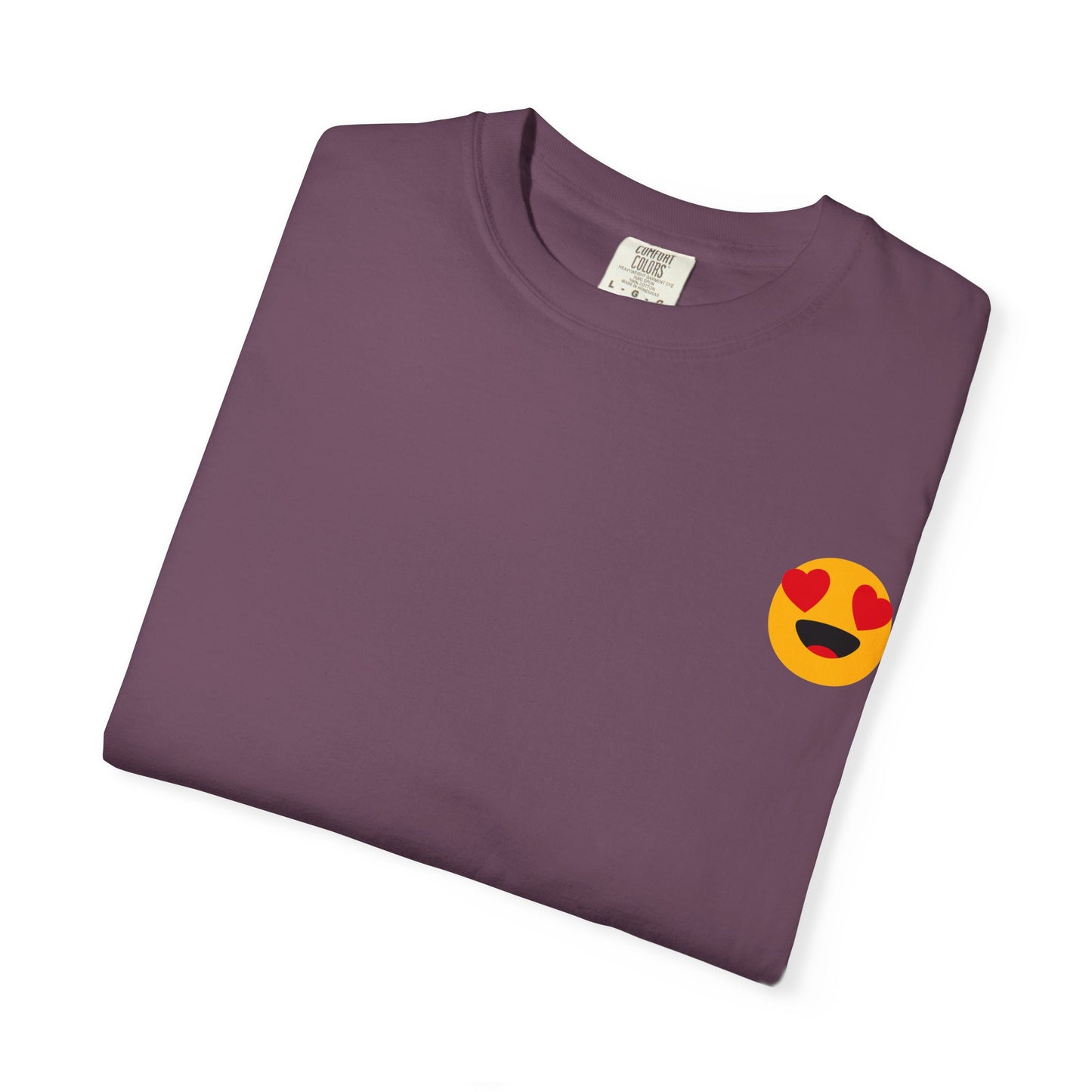 Love Emoji Garment-Dyed Unisex T-Shirt | Perfect for Valentine's Day & Casual Wear
