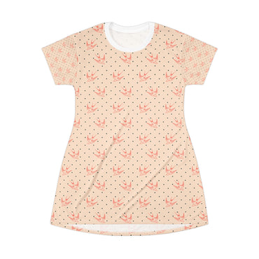 Floral Print T-Shirt Dress - Casual & Comfortable Summer Wear