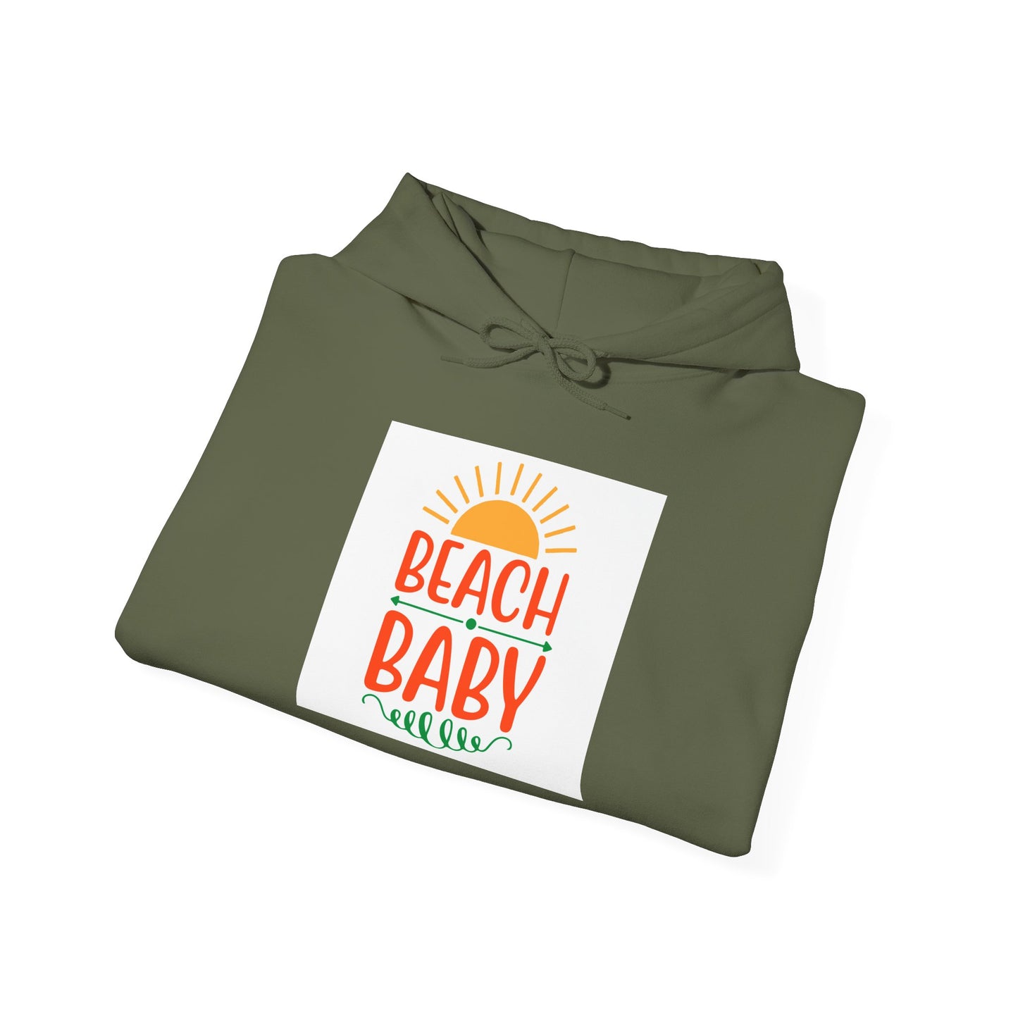 Beach Baby Hooded Sweatshirt | Summer Vibes, Beach Lover Gift, Unisex Casual Wear, Cozy Hoodie, Fun Beachwear