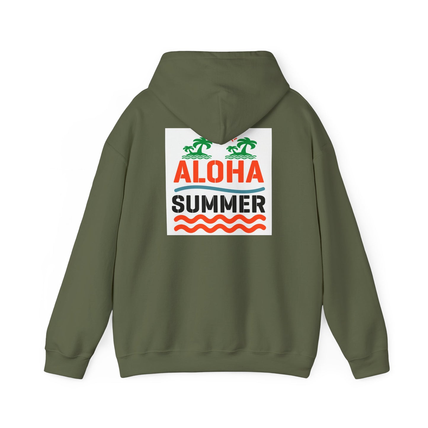 Aloha Summer Hoodie,Tropical Beach Wear,Unisex Sweatshirt,Vacation Outfit, Summer iconic Waikiki Beach Oahu combines urban