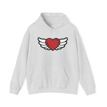 Angel Wings Heart Hoodie - Unisex Heavy Blend™ Sweatshirt for Love & Comfort