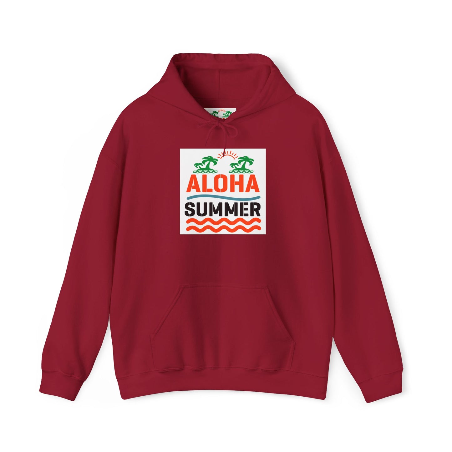 Aloha Summer Hoodie,Tropical Beach Wear,Unisex Sweatshirt,Vacation Outfit, Summer iconic Waikiki Beach Oahu combines urban