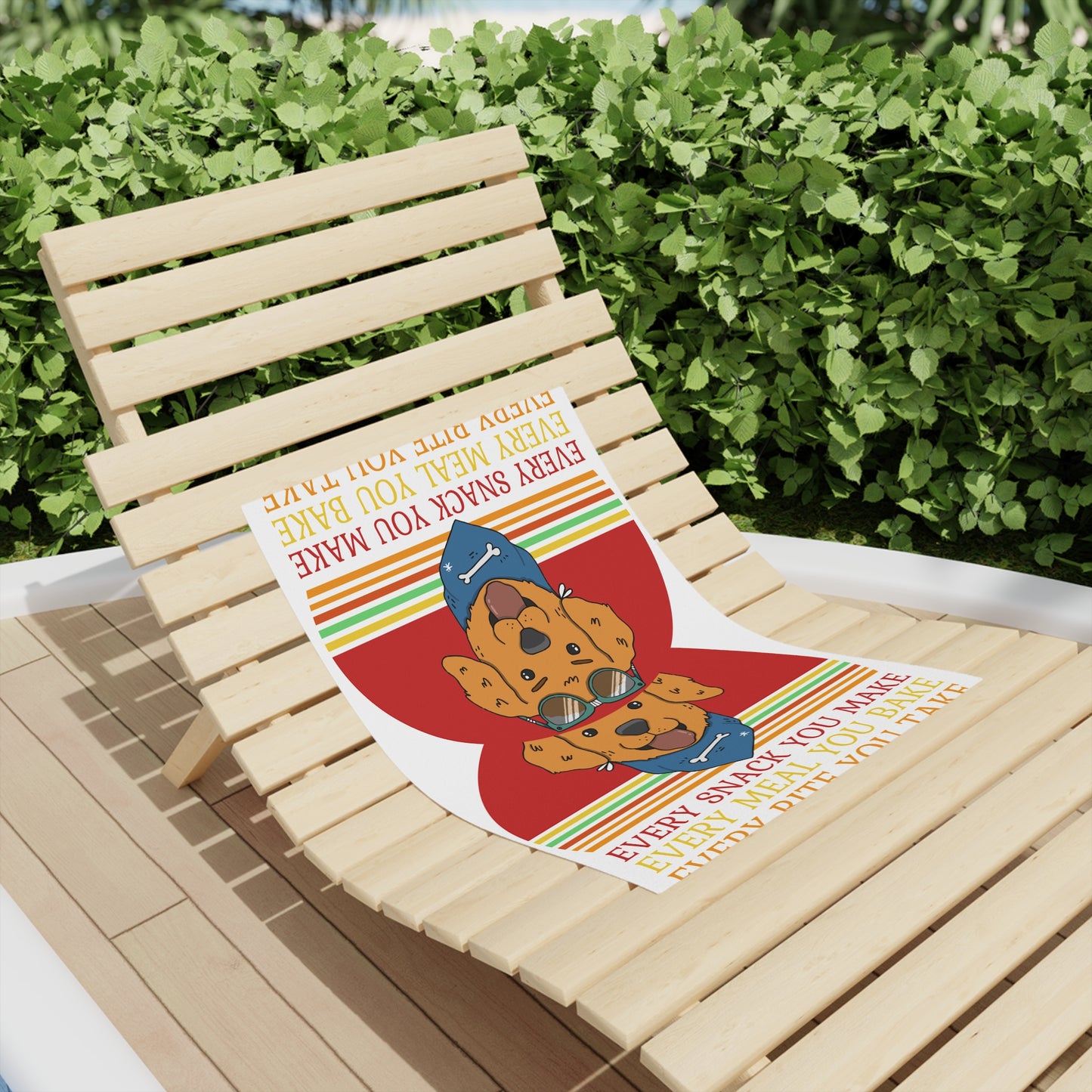 Fun Dog-Themed Beach Towel - Perfect for Pet Lovers and Summer Days