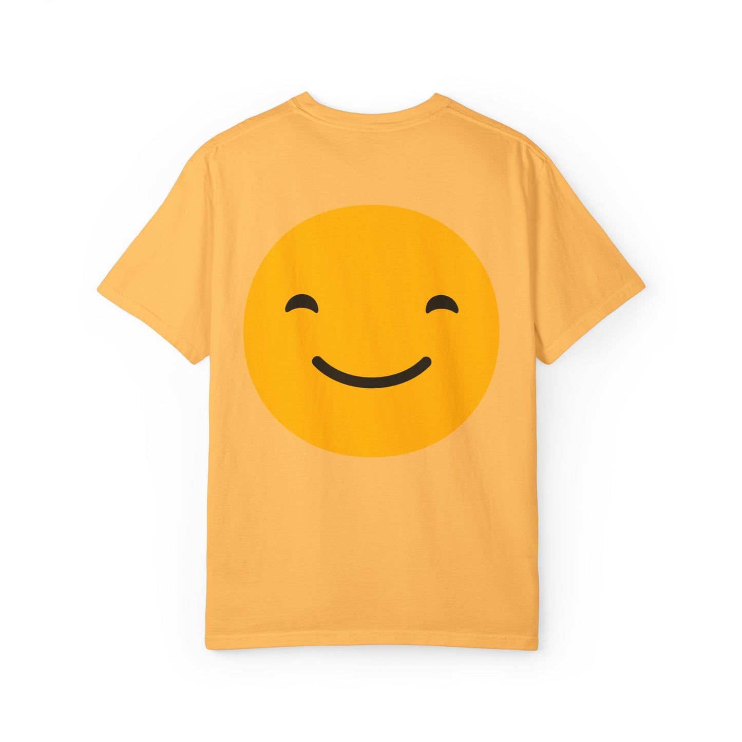 Happy Face Garment-Dyed T-shirt for Positive Vibes