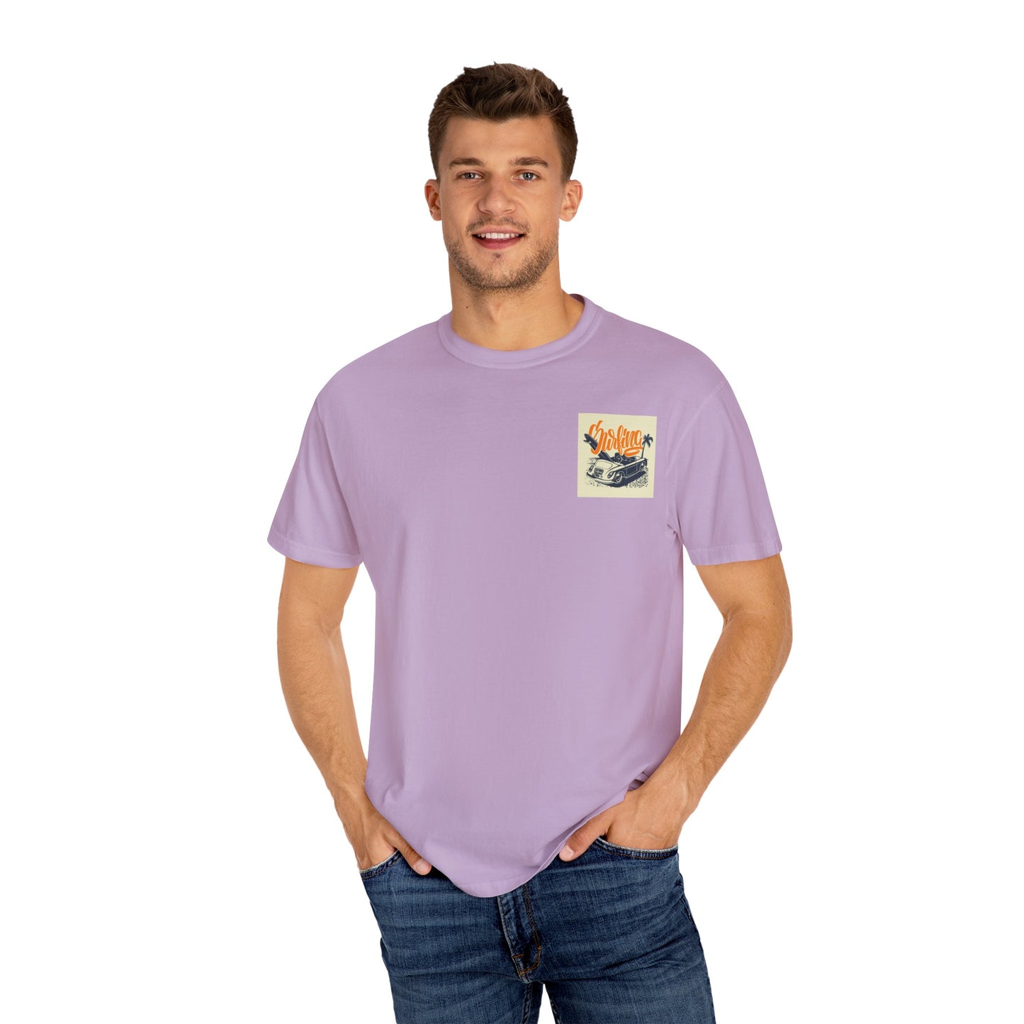 Retro Surfing Unisex T-Shirt, Beach Vibe Tee, Summer Casual Wear, Vacation Shirt, Surf Lover Gift, Ocean Adventure Top