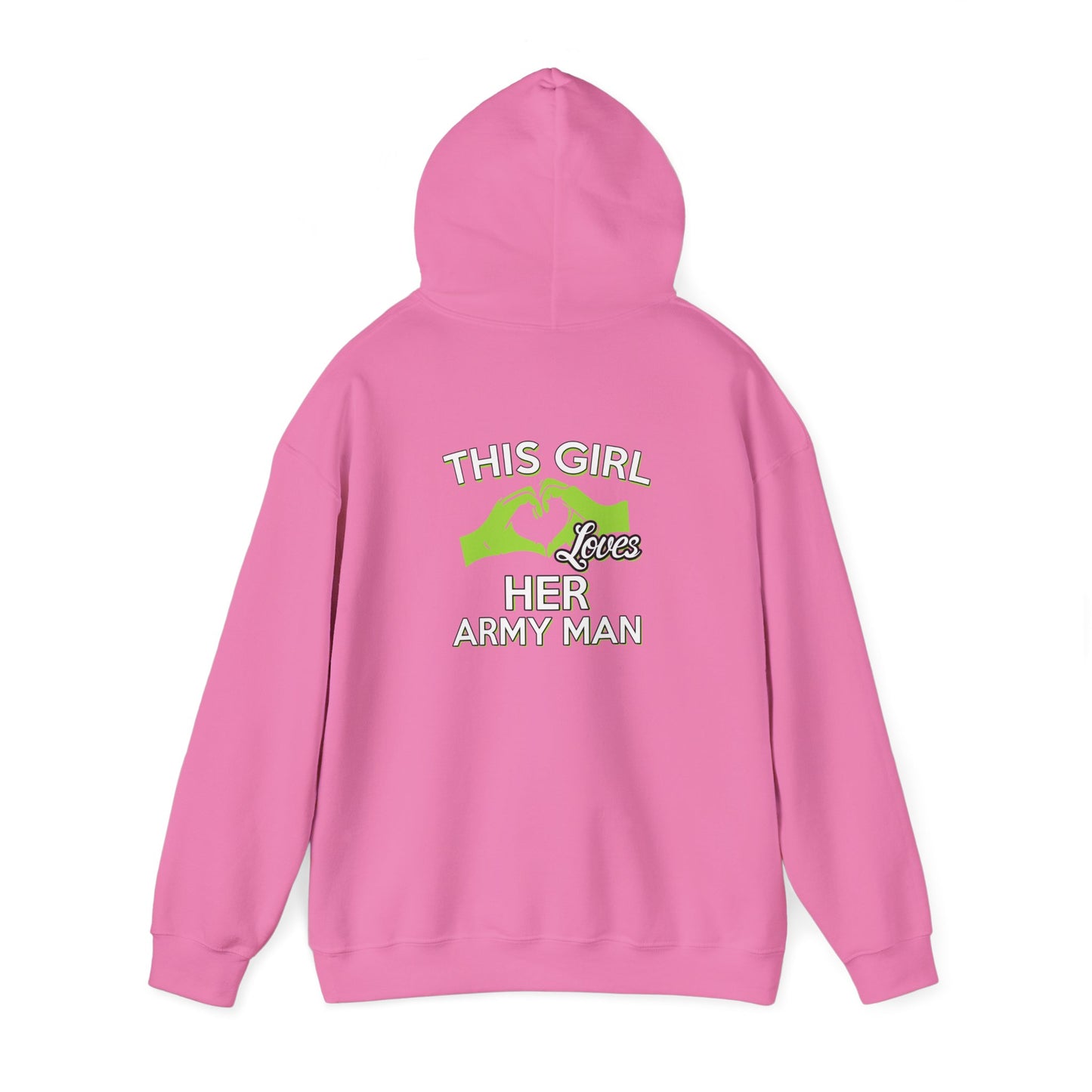 This Girl Loves Her Army Man Hoodie, Military Sweatshirt, Unisex Army Merchandise, Gifts for Military Spouses, Patriotic