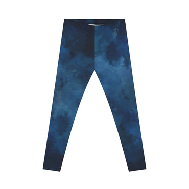 Blue Abstract Women's Casual Leggings - Comfortable & Stylish Activewear