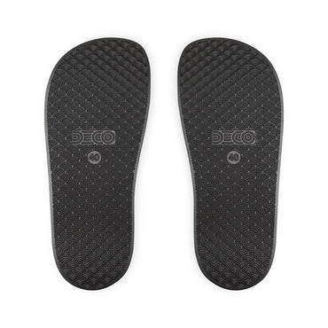 Galaxy Print Women's Sandals, Comfortable Summer Footwear, Pool Slides, Vacation Shoes, Unique Beach Wear