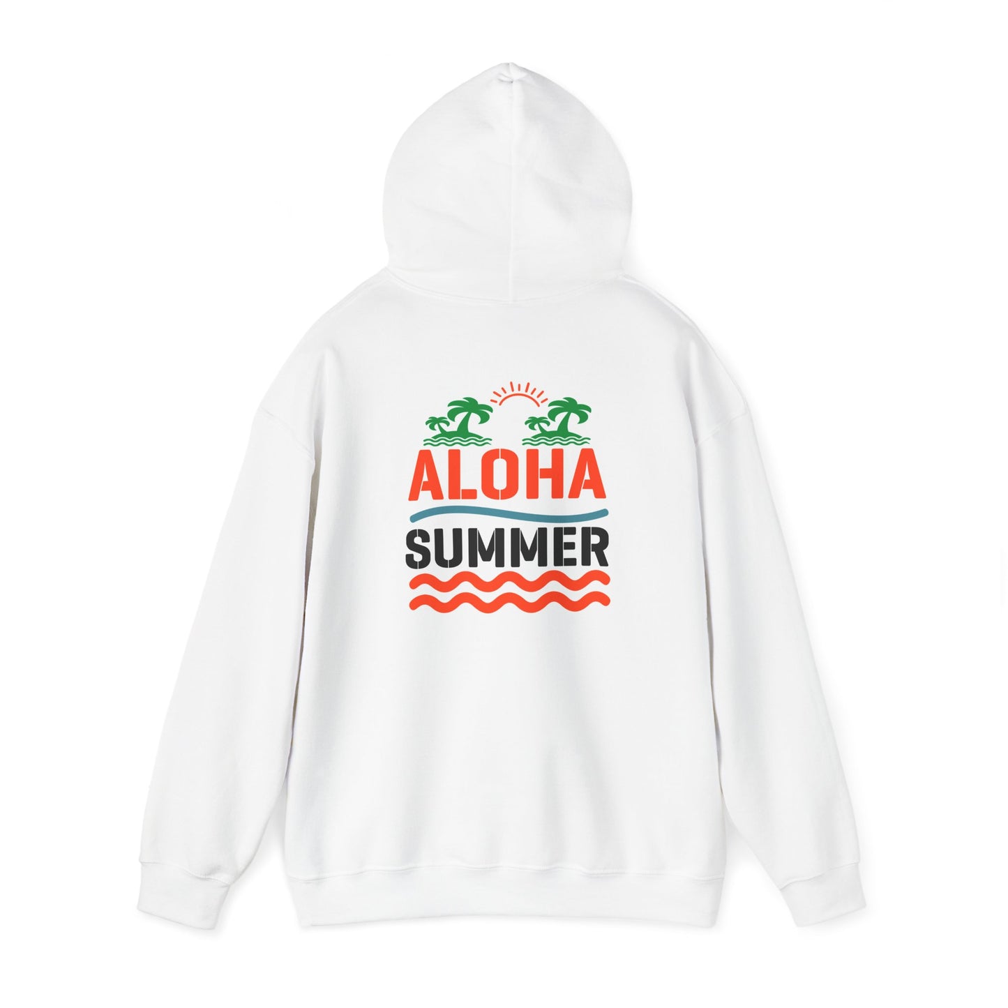Aloha Summer Hoodie,Tropical Beach Wear,Unisex Sweatshirt,Vacation Outfit, Summer iconic Waikiki Beach Oahu combines urban