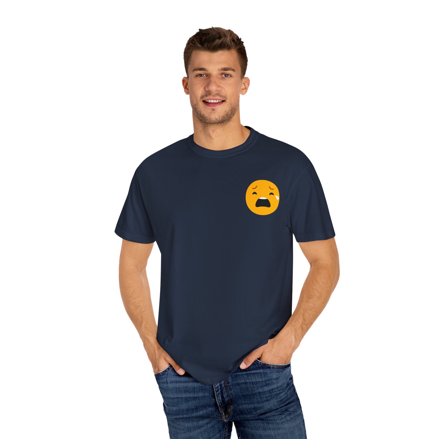 Emotional Support Unisex Tee - Sad Emoji Graphic T-Shirt