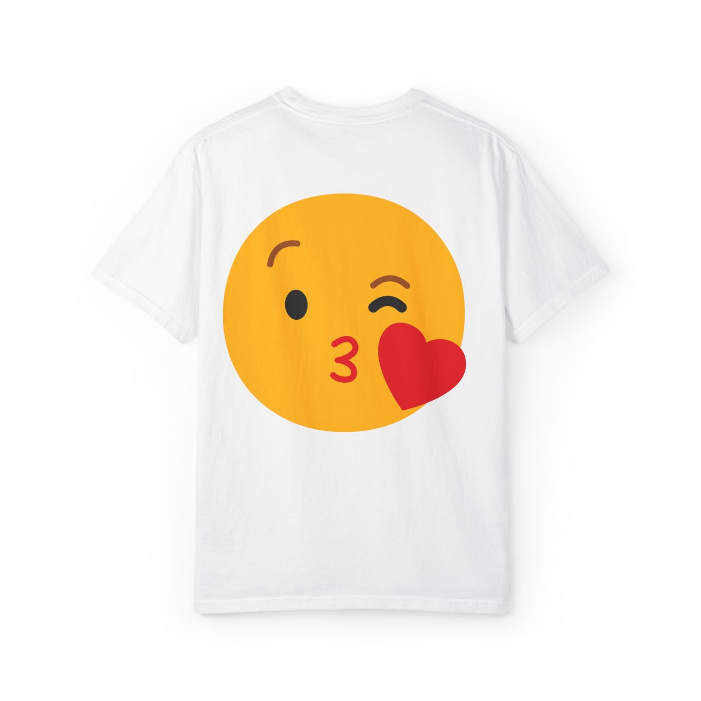 Unisex Emoji Love T-shirt - Playful Kiss & Wink Design