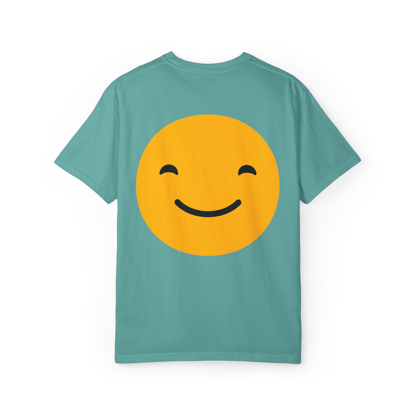 Happy Face Garment-Dyed T-shirt for Positive Vibes